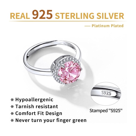 BEAUTIFUL STERLING SILVER RING WITH ROUND TOURMALINE STONE! ADJUSTS SIZES 6-11 - Picture 4 of 13